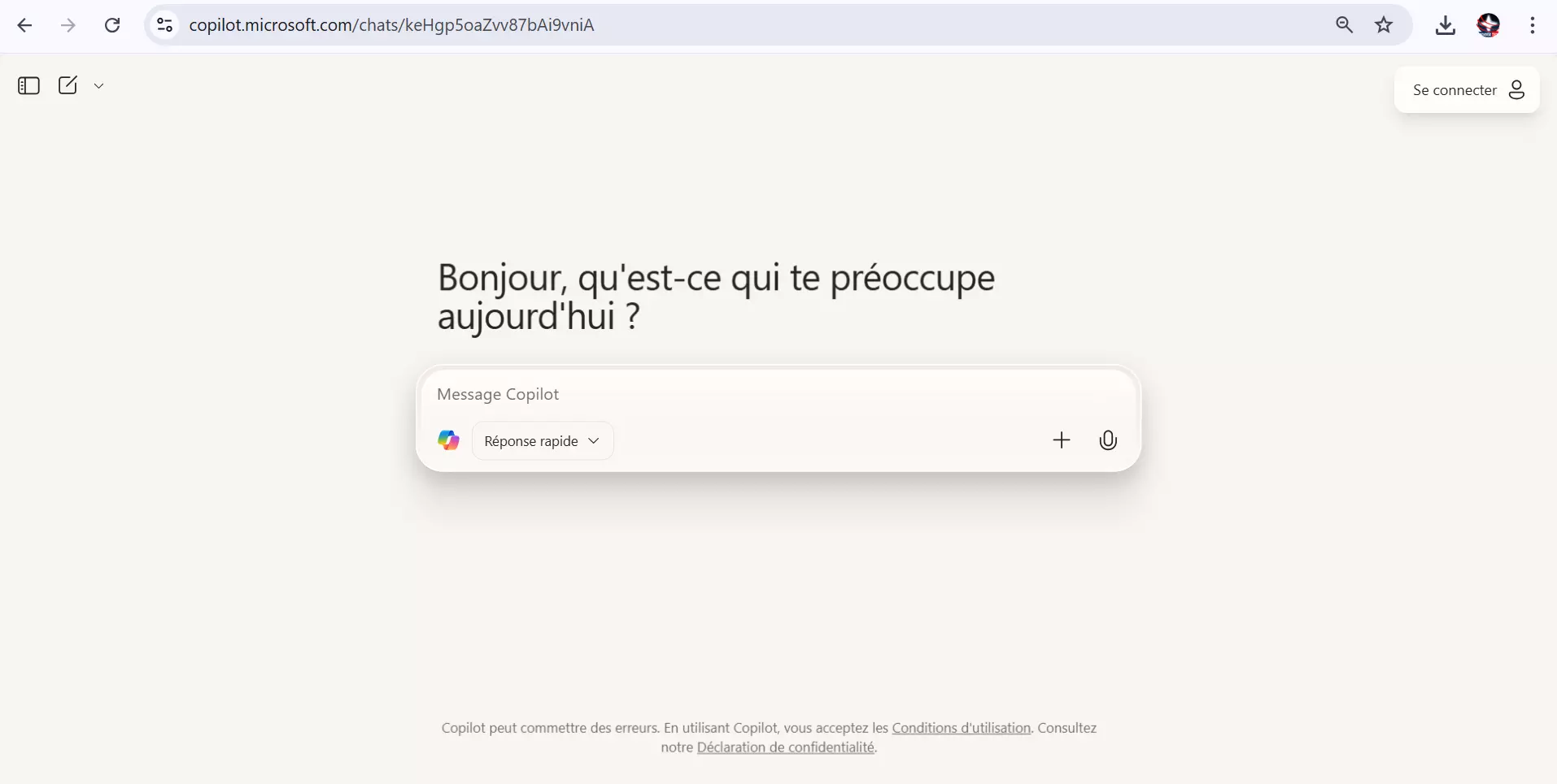 Microsoft Copilot Interface