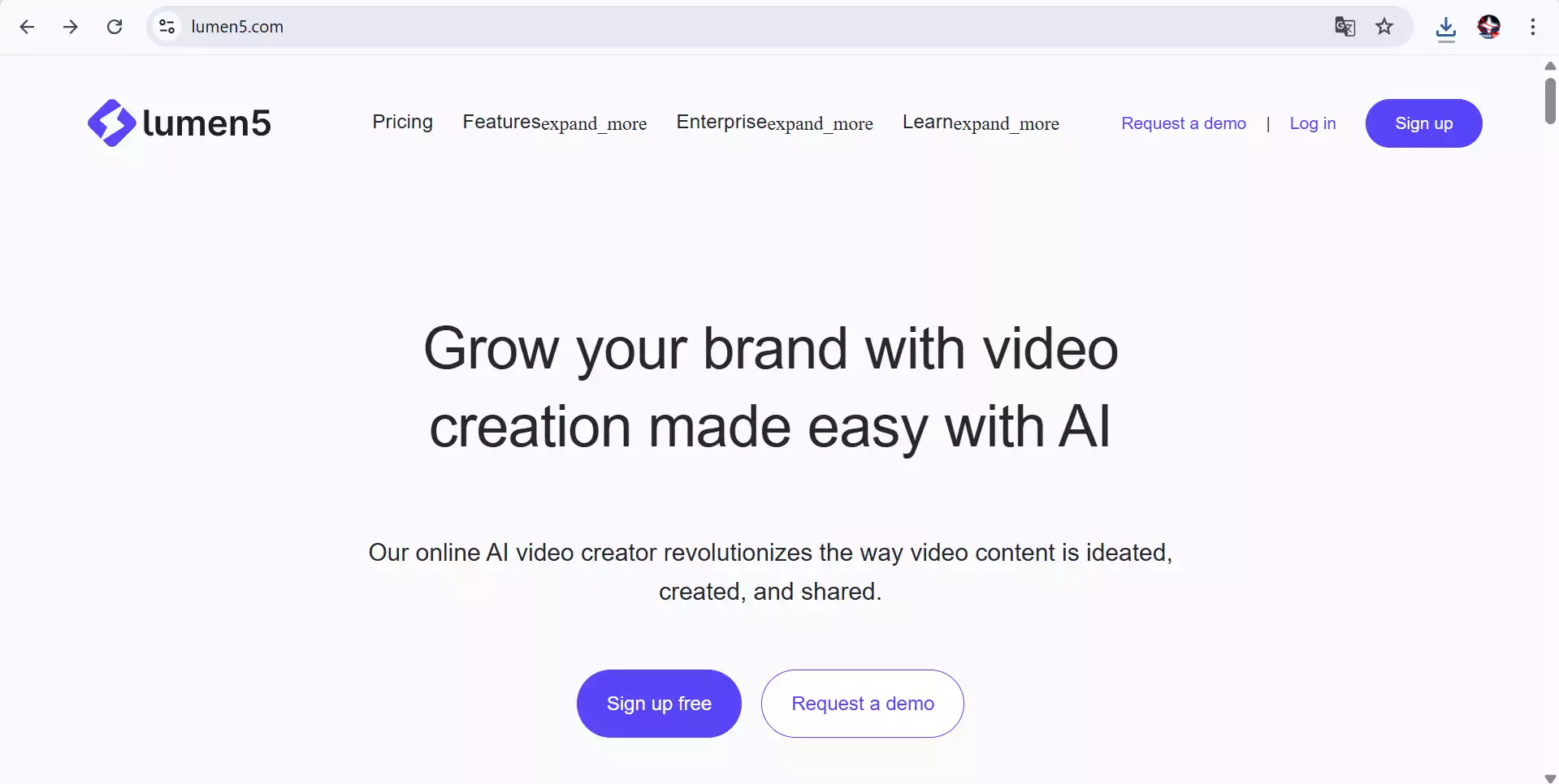 Lumen5 Interface