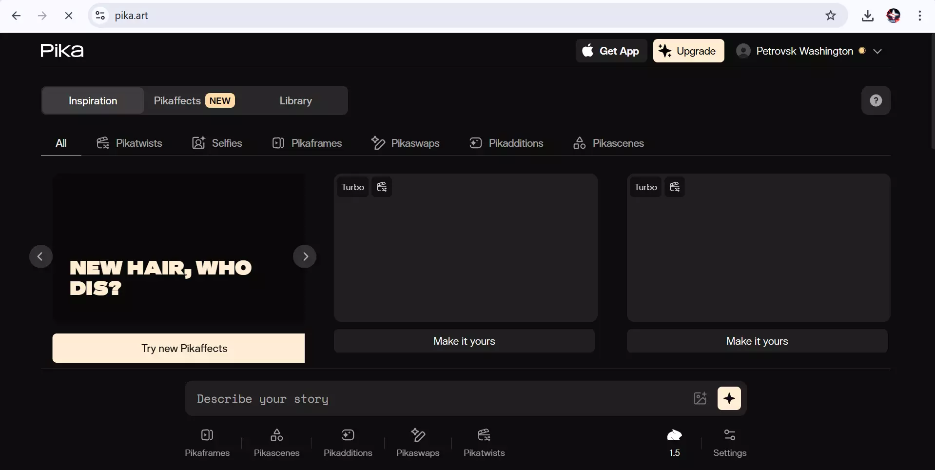 Pika Labs Interface